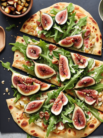 Balsamic Glazed Fig and Prosciutto Flatbread