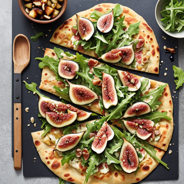 Balsamic Glazed Fig and Prosciutto Flatbread