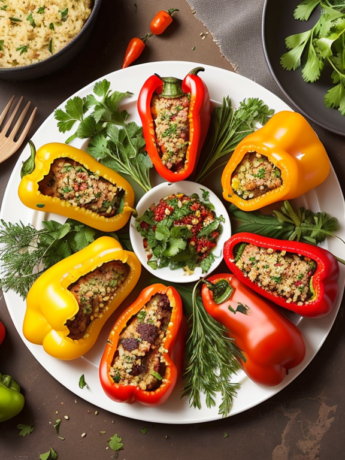 Bobotie Stuffed Peppers