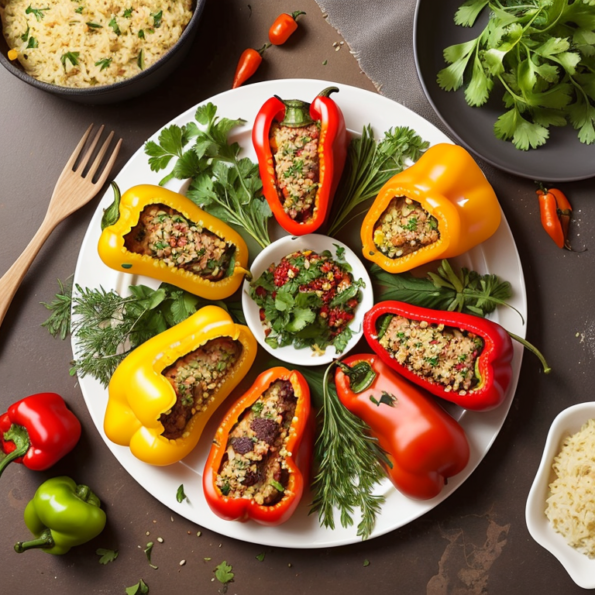 Bobotie Stuffed Peppers