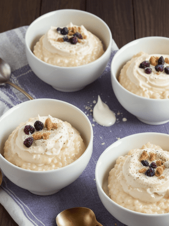 Creamy Vanilla Rice Pudding Delight