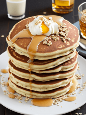 Irish Oatmeal and Whiskey Pancakes