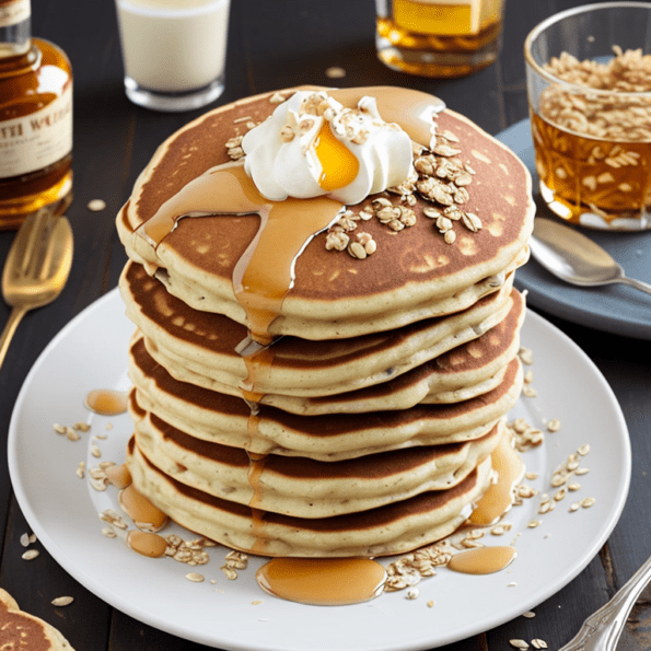 Irish Oatmeal and Whiskey Pancakes