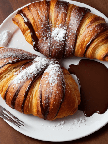 Parisian Morning Delight - Croissant Au Chocolat