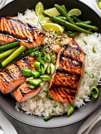 Teriyaki Salmon Bowl