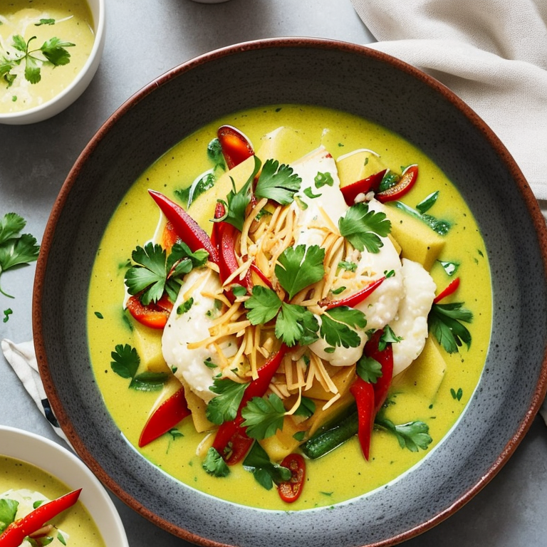 Thai-inspired Green Curry Aligot