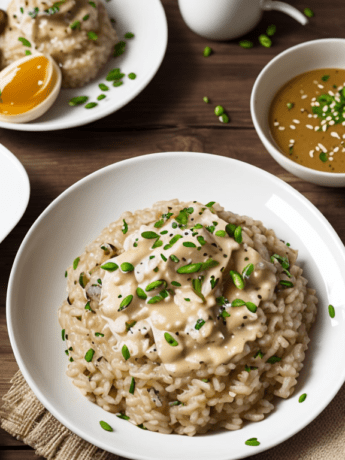 The Miso Risotto with Truffle Infused Shitake