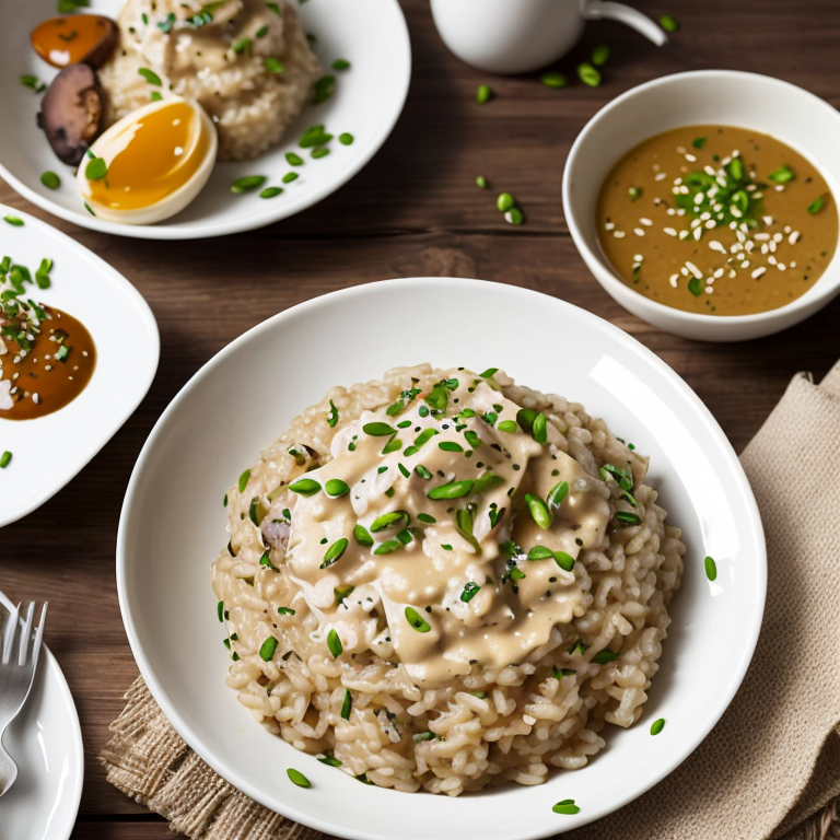 The Miso Risotto with Truffle Infused Shitake