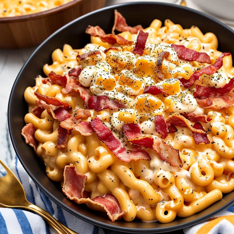 Ultimate Cheesy Bacon Mac Attack