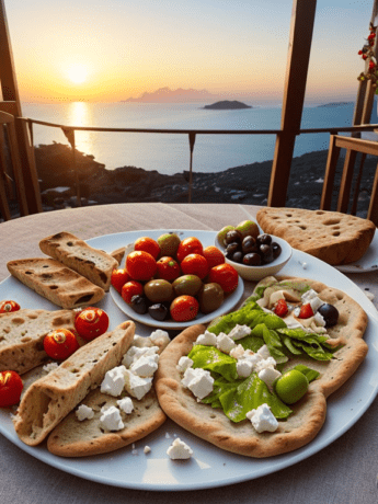 Grecian Sunrise Feast - Feta & Olive Breakfast Delight