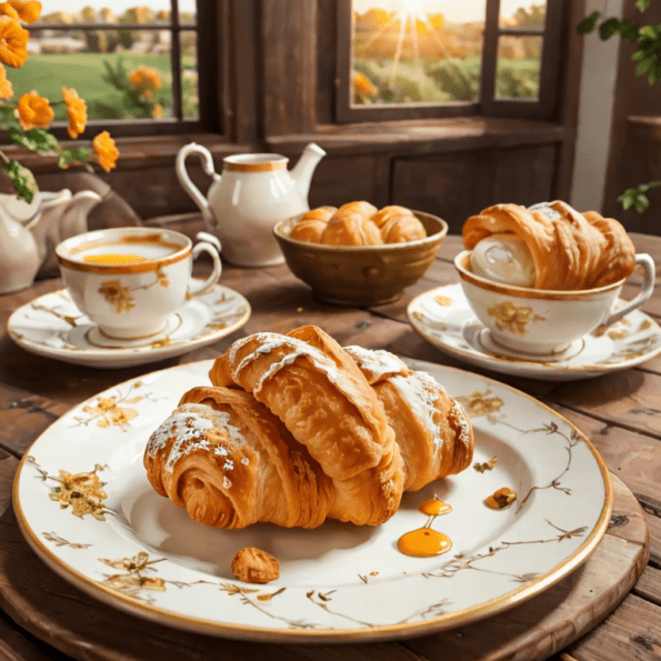 Golden Sunrise Croissants