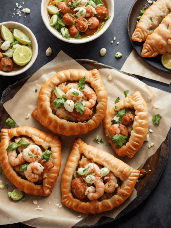 Portuguese Prawn and Chorizo Empanadas