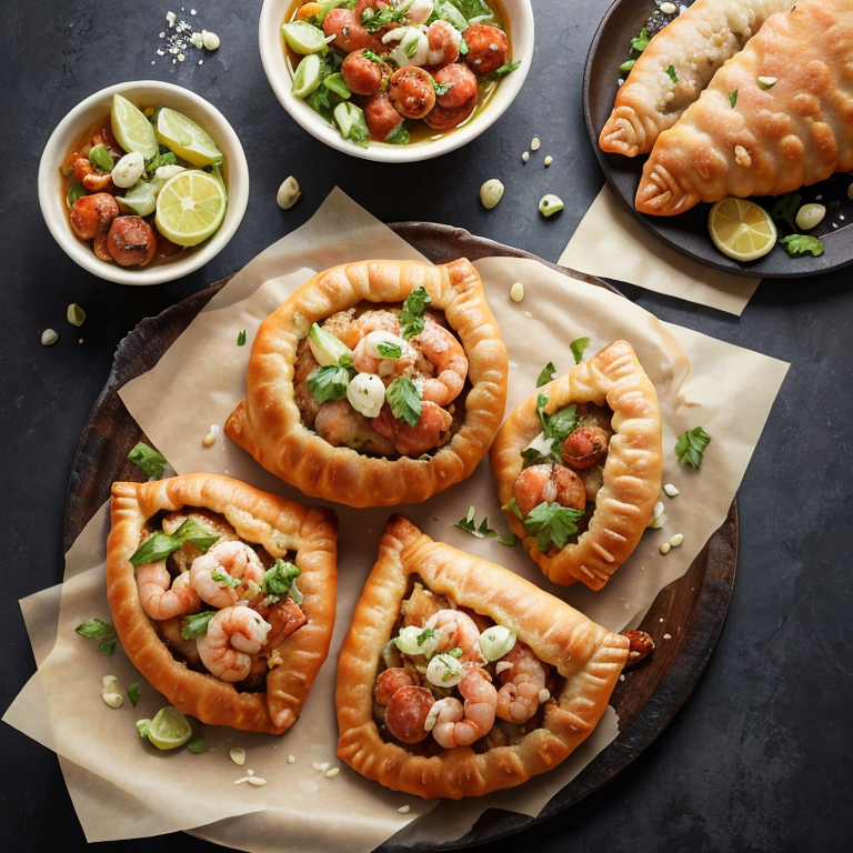 Portuguese Prawn and Chorizo Empanadas