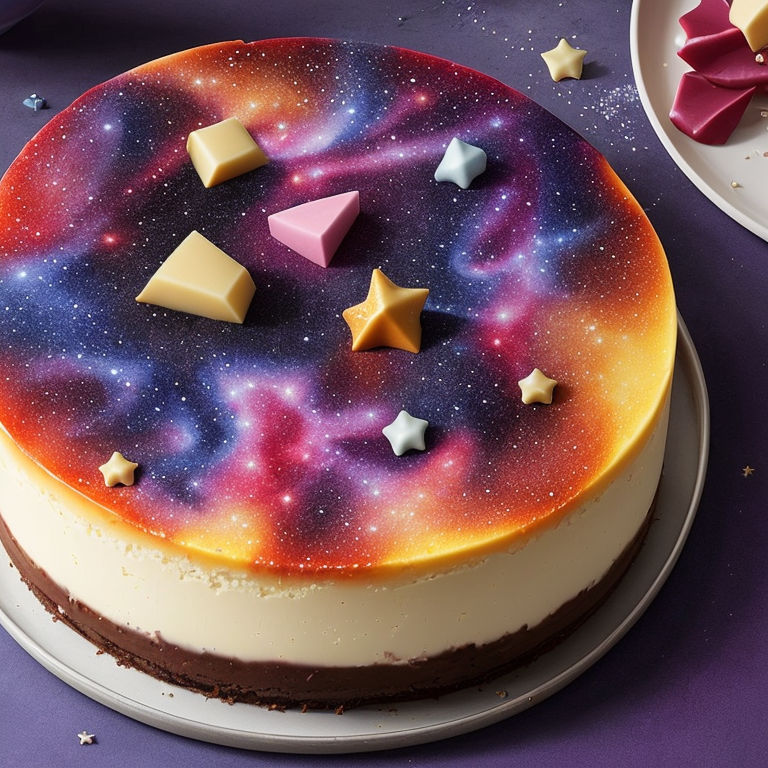 Celestial Galaxy Cheesecake